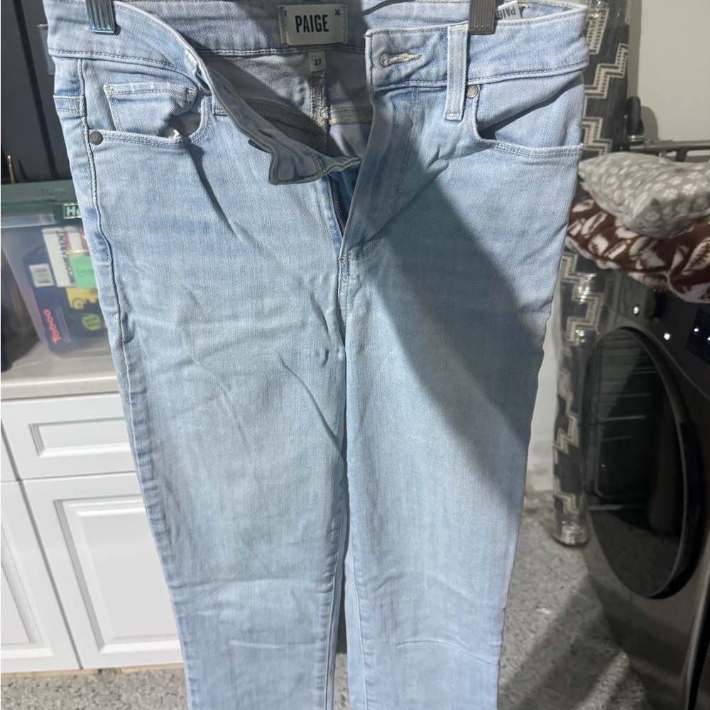 PAIGE Sky Blue Denim Jeans